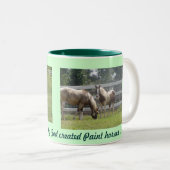 Gemalte Ponys Zweifarbige Tasse (VorderseiteRechts)