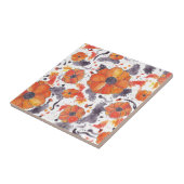 Gemalte Poppies Fliese (Seite)