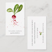 Gemalte Rettich-Visitenkarten Visitenkarte (Vorne/Hinten)