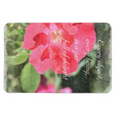 Gemalte Rose Blumengarten Rumi Quote Magnet (Horizontal)