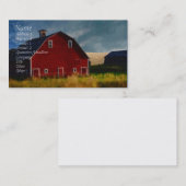 Gemalte rote Scheune Visitenkarte (Vorne/Hinten)