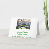 Gemalte Schildkröte-Geburtstags-Karte Karte (Rückseite)