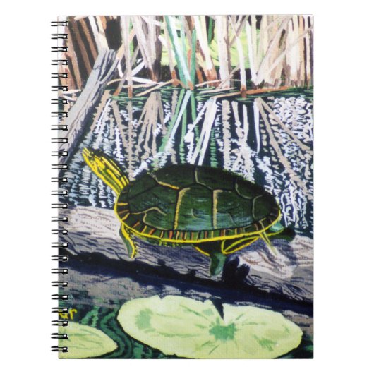 Gemalte Schildkröte Notizblock (Vorderseite)