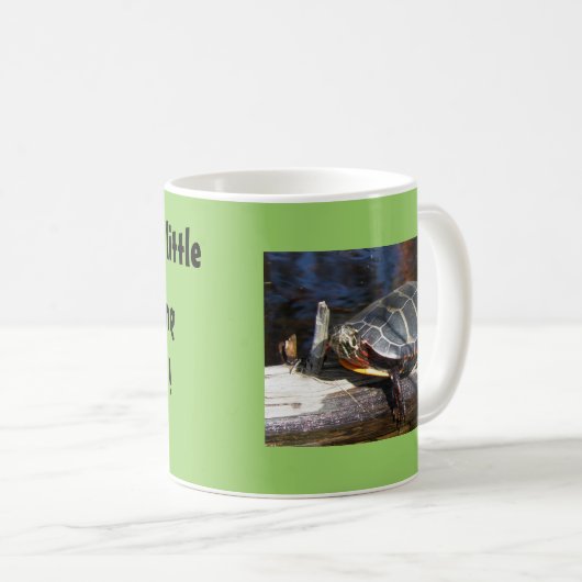 Gemalte Schildkröte-Tasse Kaffeetasse (VorderseiteRechts)