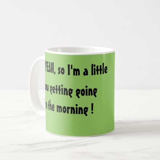 Gemalte Schildkröte-Tasse Kaffeetasse (Vorderseite Links)