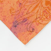 Gemalte Schmetterlinge Fleecedecke (Ecke)