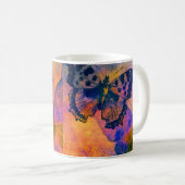 Gemalte Schmetterlinge Kaffeetasse (VorderseiteRechts)