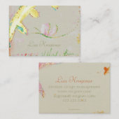 gemalte Schmetterlingsgeschäfts-Karte Visitenkarte (Vorne/Hinten)