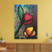 Gemalte Tulpen Leinwanddruck (Insitu (Wohnzimmer))