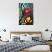 Gemalte Tulpen Leinwanddruck (Insitu (Schlafzimmer))