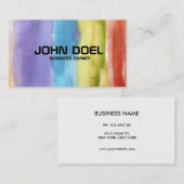 gemalte Visitenkarte (Vorne/Hinten)