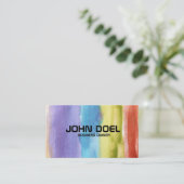 gemalte Visitenkarte (Stehend Vorderseite)