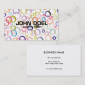 gemalte Visitenkarte (Vorne/Hinten)