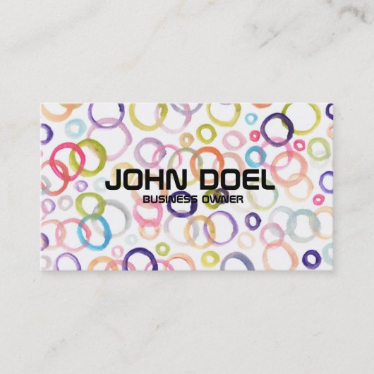 gemalte Visitenkarte (Vorderseite)