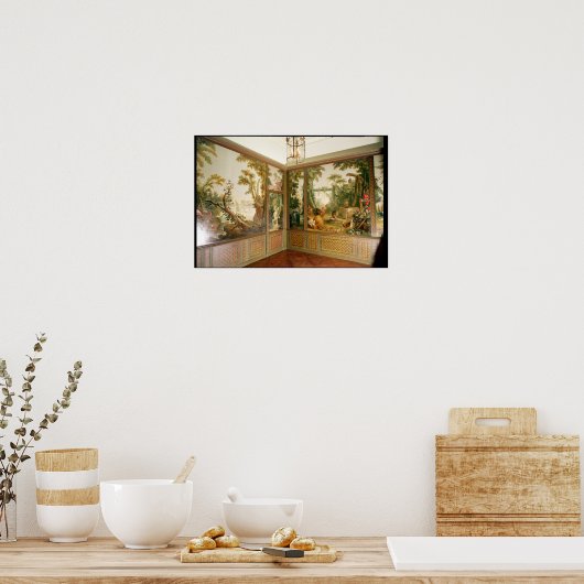 Gemalte Wandpaneele im Salon von Gille Poster (Küche)