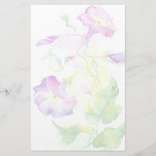 Gemalte Watercolorwinden-Blumen Briefpapier