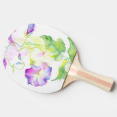 Gemalte Watercolorwinden-Blumen Tischtennis Schläger (Seitenansicht)