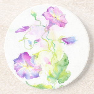Gemalte Watercolorwinden-Blumen Untersetzer
