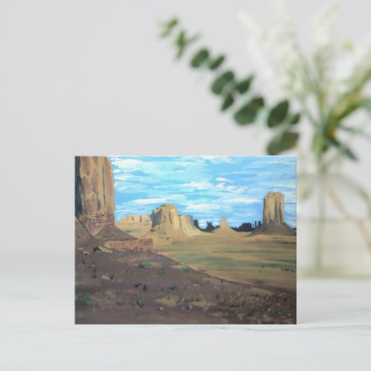 Gemalte Wüste Postkarte (Stehend Vorderseite)