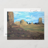 Gemalte Wüste Postkarte (Vorne/Hinten)