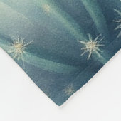 Gemalte Wüstenblüten Fleecedecke (Ecke)