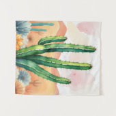 Gemalte Wüstenblüten Wandteppich (Vorderseite (Horizontal))