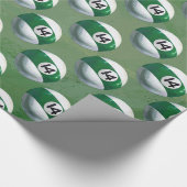 Gemalter 14-Kugel-Muster Geschenkpapier (Ecke)
