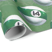 Gemalter 14-Kugel-Muster Geschenkpapier (Rolleneckpunkt)