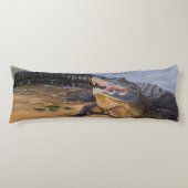 Gemalter amerikanischer Alligator Seitenschläferkissen (Vorderseite)