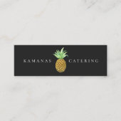 Gemalter Ananas-Catering Mini Visitenkarte (Vorderseite)