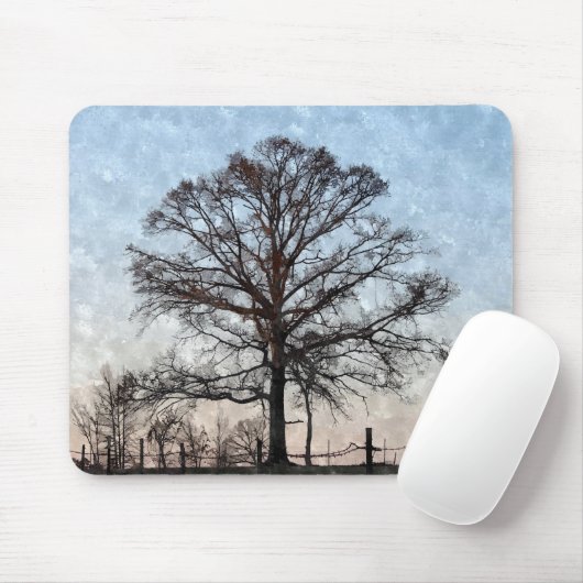 Gemalter Baum Mousepad (Mit Mouse)
