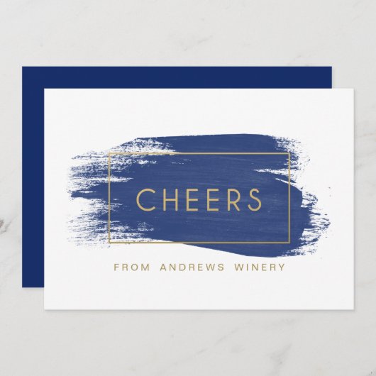 Gemalter Beifall-Unternehmensfeiertag Dankeskarte (Vorne/Hinten)