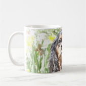 Gemalter Cavalier King Charles Spaniel Kaffeetasse (Links)