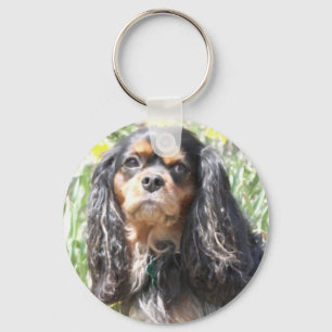 Gemalter Cavalier King Charles Spaniel Schlüsselanhänger