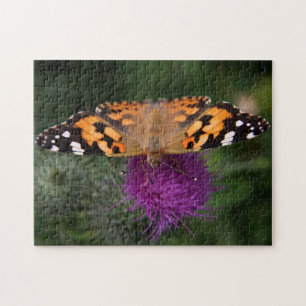 Gemalter Damenschmetterling Puzzle