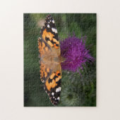 Gemalter Damenschmetterling Puzzle (Vertikal)