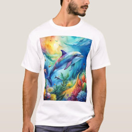 Gemalter Delfin T-Shirt