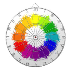 Gemalter Farbrad-Künstler und Kunstlehrer Dartscheibe