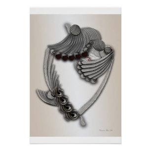 "Gemalter Garten" Glossy Poster