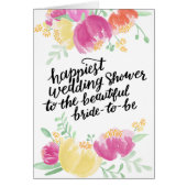 Gemalter glücklichster Polterabend der Duschen-| (Vorne)