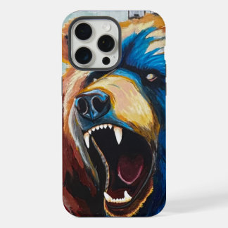 Gemalter Grizzly iPhone 15 Pro Max Hülle