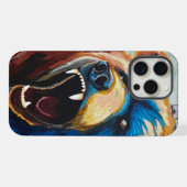Gemalter Grizzly iPhone Hülle (Rückseite (Horizontal))