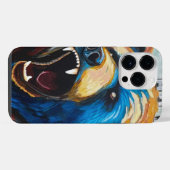 Gemalter Grizzly iPhone Hülle (Rückseite (Horizontal))
