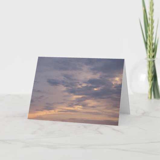 Gemalter Himmel mit Änderungs-Gedicht-Karte Karte (Vorderseite)