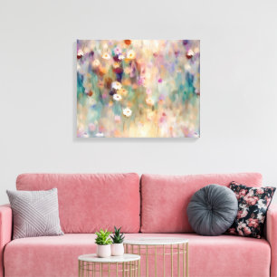 Gemalter impressionistischer Daisy-Druck Leinwanddruck