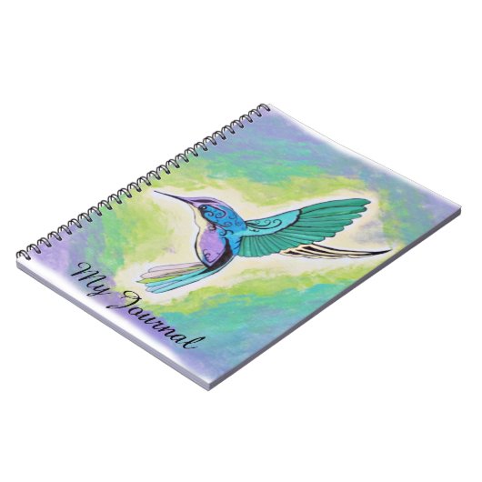 Gemalter Kolibri Notizblock (Linke Seite)