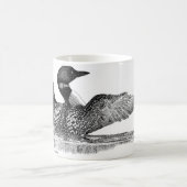 Gemalter Loon Kaffeetasse (Mittel)