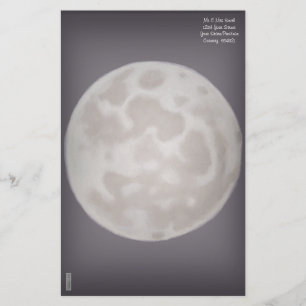 Gemalter Mond Briefpapier
