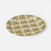 Gemalter Nautischer Kraken-Tintenfisch Pappteller (Schrägansicht)