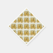 Gemalter Nautischer Kraken-Tintenfisch Serviette (Ecke)